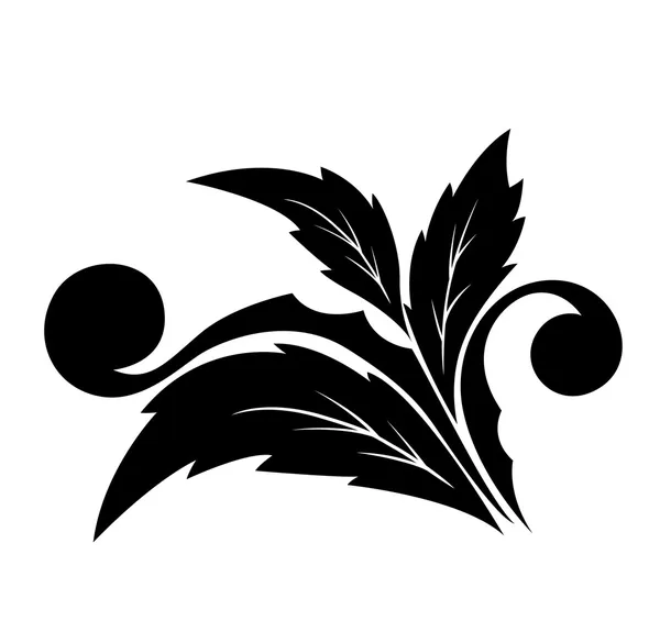 Modèle de fleur décorative angulaire avec des pétales — Image vectorielle