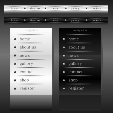 Web navigation collection clipart