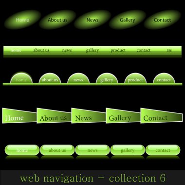 Web navigation collection clipart