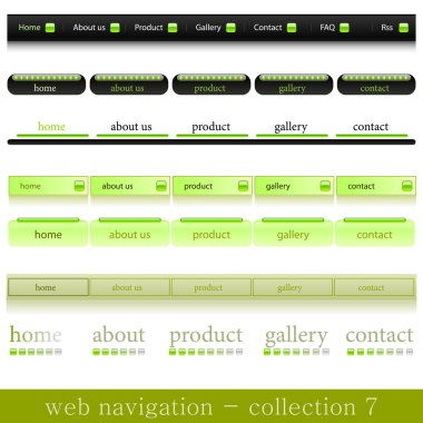 Web navigation collection clipart