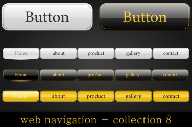 Web navigation collection clipart