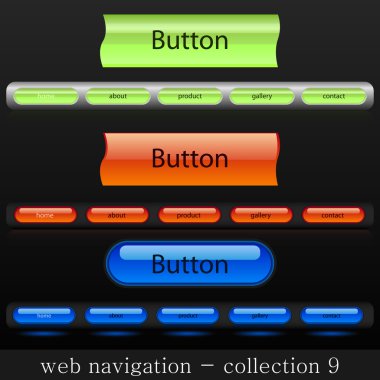 Web navigation collection clipart