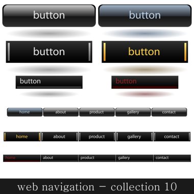 Web navigation collection clipart