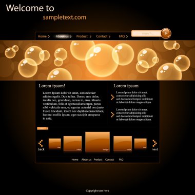 Website template clipart