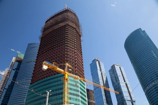 stock image Skyscraper construction, Moscow city