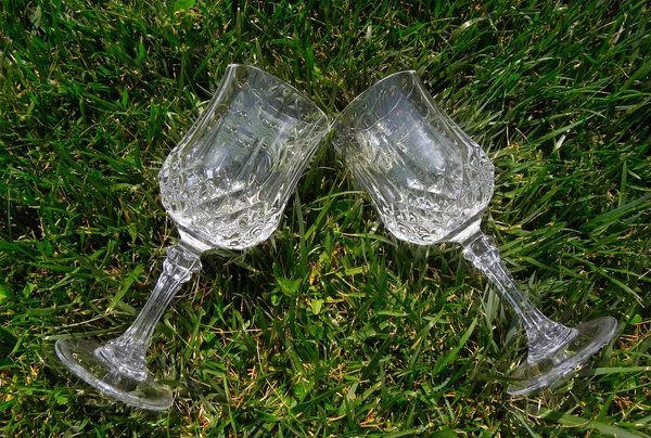 Deux verres en cristal — Photo