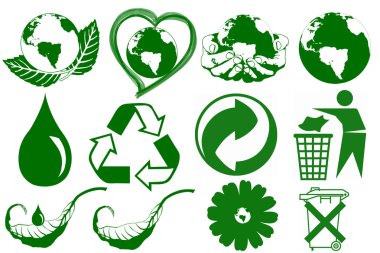 Green Ecology Icon clipart