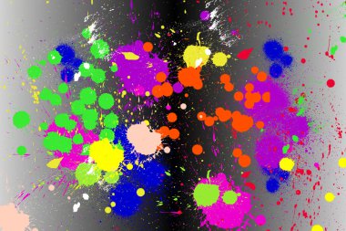 Paint splats clipart