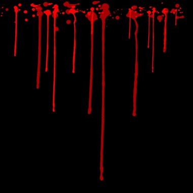 Paint splats .drops of blood clipart