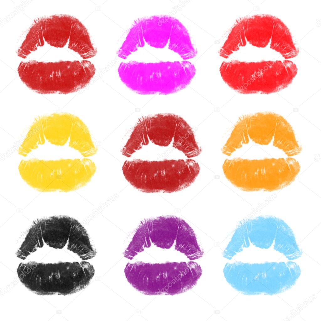 Lipstick kisses — Stock Photo © andreasnikolas 3320250