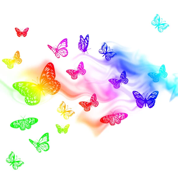 Elegant abstract background with butterfly — Stock Photo, Image