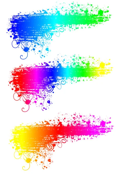 Grunge banner multicolor — Foto de Stock