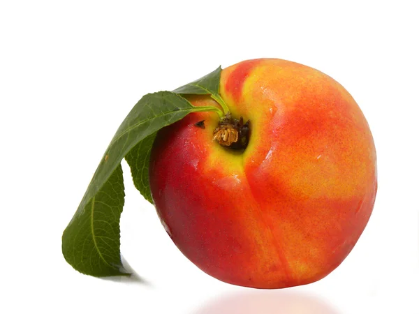 多汁的桃子 (油桃) — 图库照片