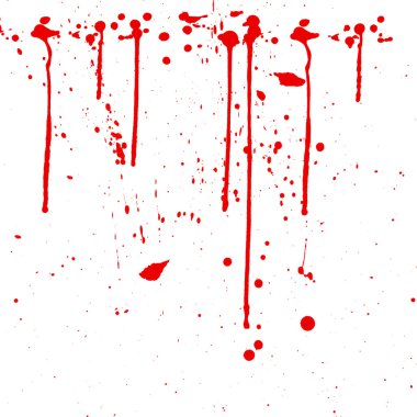 Paint splats .drops of blood clipart