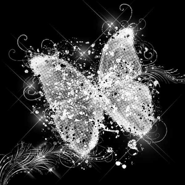 Glamoureuze vlinder — Stockfoto