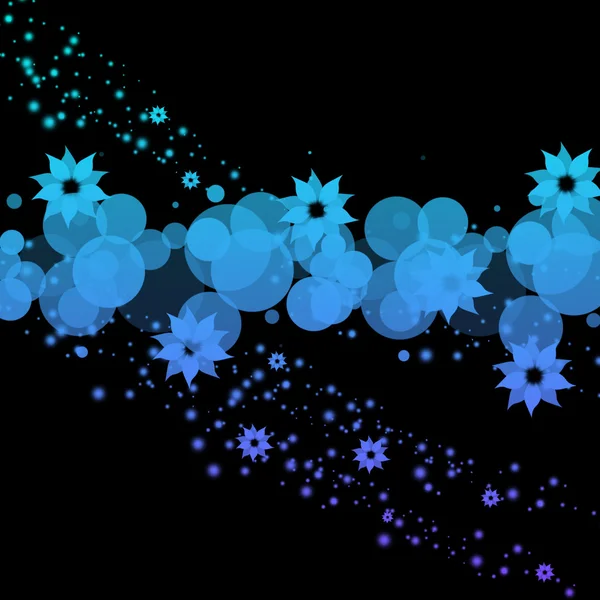 Дефокус Світло з квітами — стокове фото
