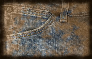 Grungy jeans background clipart