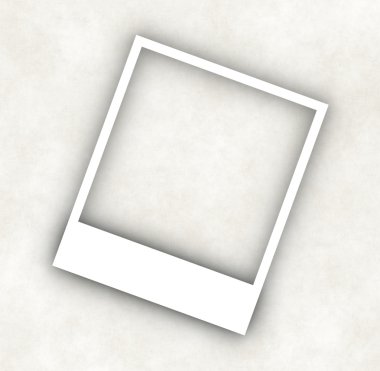 Blank photo frames on Old paper clipart