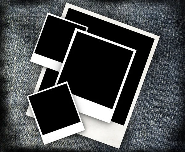 Výstřední džíny pozadí s běžný rámec — Stock fotografie