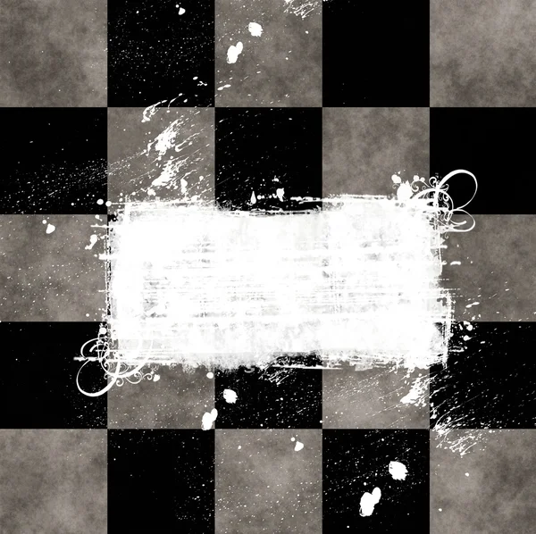 Grungy schaakbord — Stockfoto