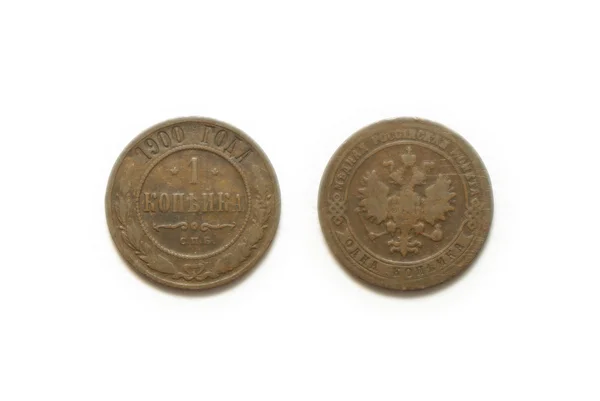 Měděná mince — Stock fotografie