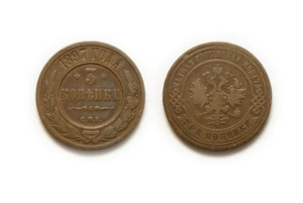 Miedziane monety — Zdjęcie stockowe