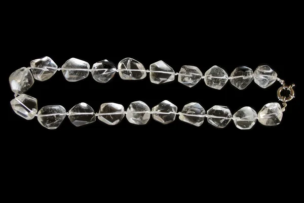 Bergkristall halsband — Stockfoto