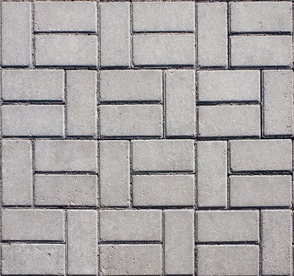 Mozaikcsempés beton járda — Stock Fotó