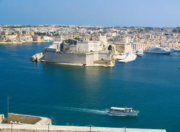Grand harbor, valetta, hlavní město Malty — Stock fotografie