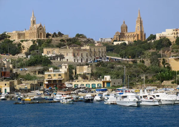 Gozo, Malta Adaları harborr — Stok fotoğraf