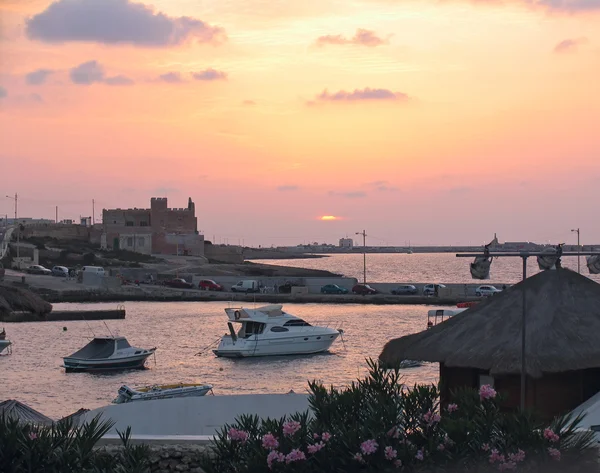 Maltské západ slunce — Stock fotografie