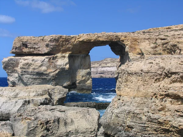 马耳他戈佐岛，天青窗口 — 图库照片
