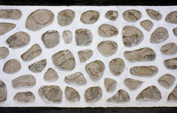 Pedra velha e parede de concreto — Fotografia de Stock