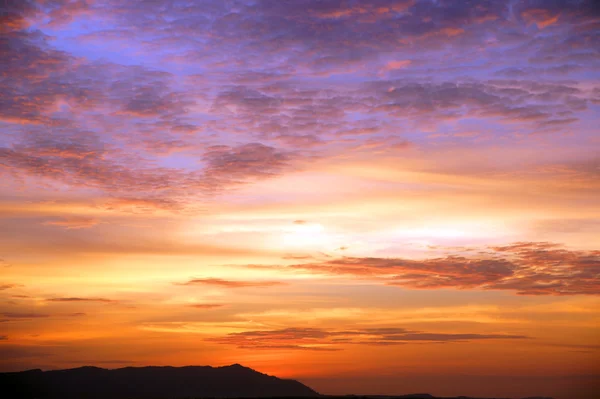 stock image Sunset in mountains Matang. Borneo.