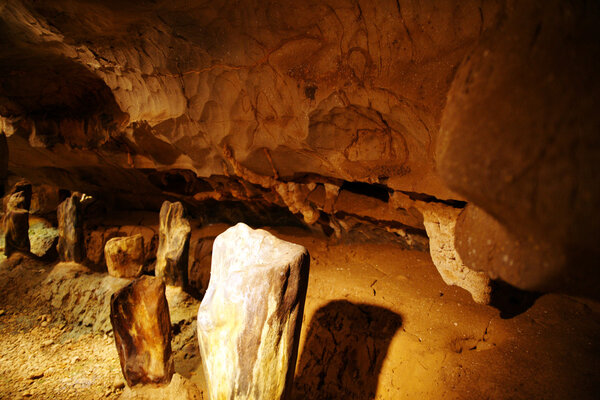 Ancient caves. Borneo.