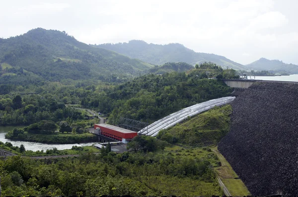 stock image Hydroelectric power station in a jungle of Borneo