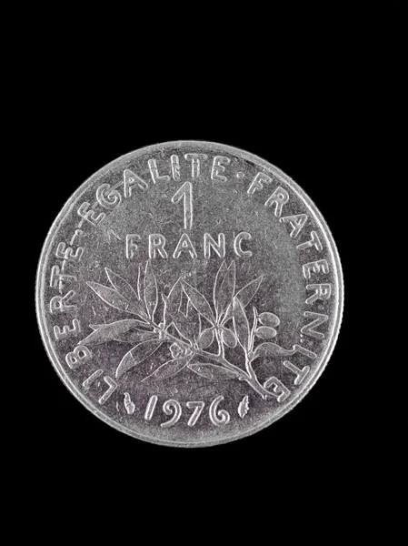 Ročník francouzský Frank mince — Stock fotografie