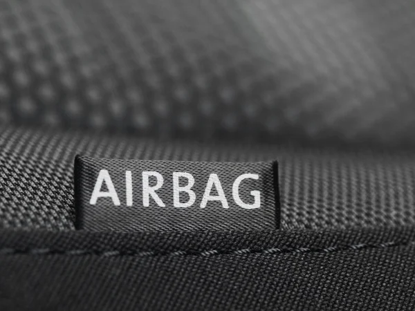 stock image Airbag label