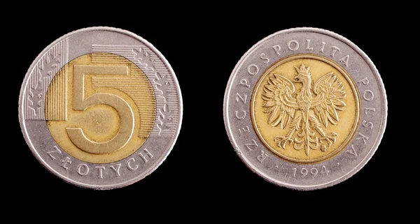 Polské mince — Stock fotografie