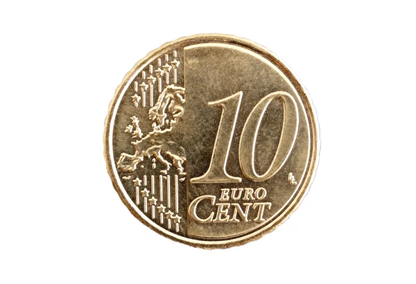Euro munt macro — Stockfoto