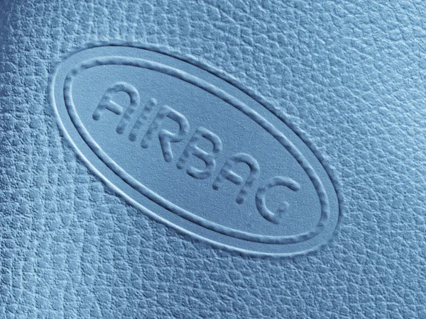 Airbag label — Stock Photo, Image