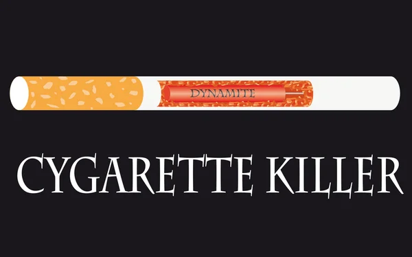Вбивця сигарет — стоковий вектор