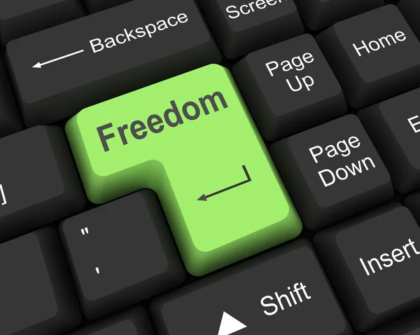 Klucz wolności — Zdjęcie stockowe