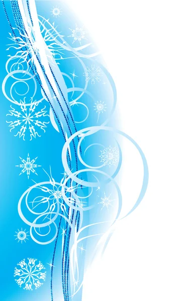 Copos de nieve. Romance Fondo de Navidad — Archivo Imágenes Vectoriales
