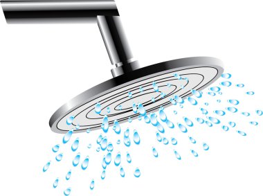 Shower. Fragment clipart