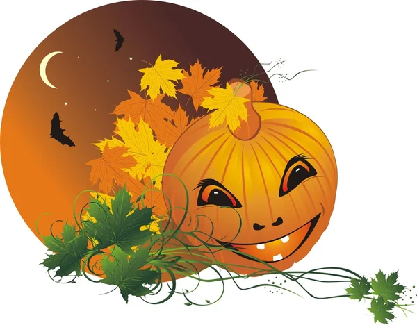 Halloween. Composition for sticker — Stock Vector