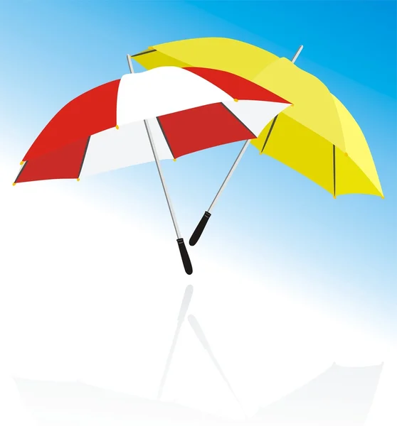 Two umbrellas — Stock Vector