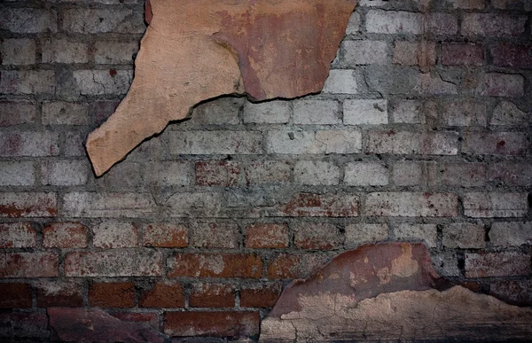 Vernietigd muur — Stockfoto