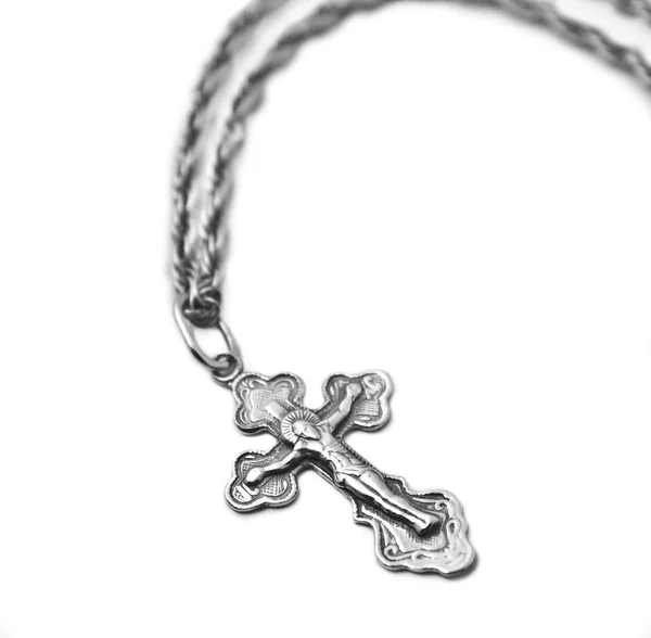 Croix sur une chaîne — Photo