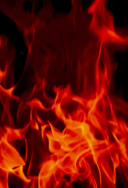 Flammar eld i helvetet Stockbild